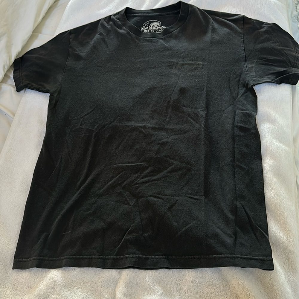 Black Graphic Tee, Reflective Logo. Make me an offer